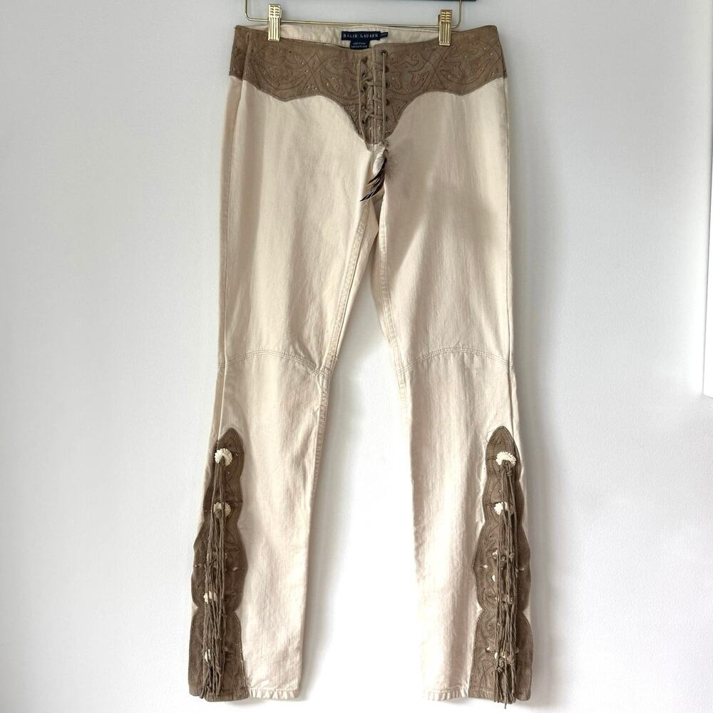 Vintage Ralph Lauren Chap Creme Jeans SZ 27